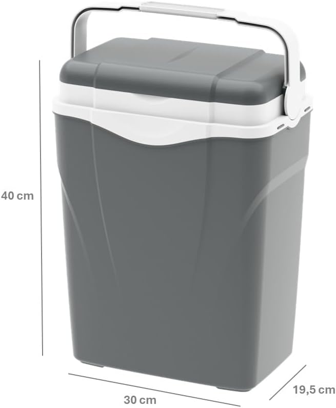 CoolBox Antarctica 3 Sizes, Camping, Summer Freezer Box for bevrages and Food 15LT Grau, 15LT Grau