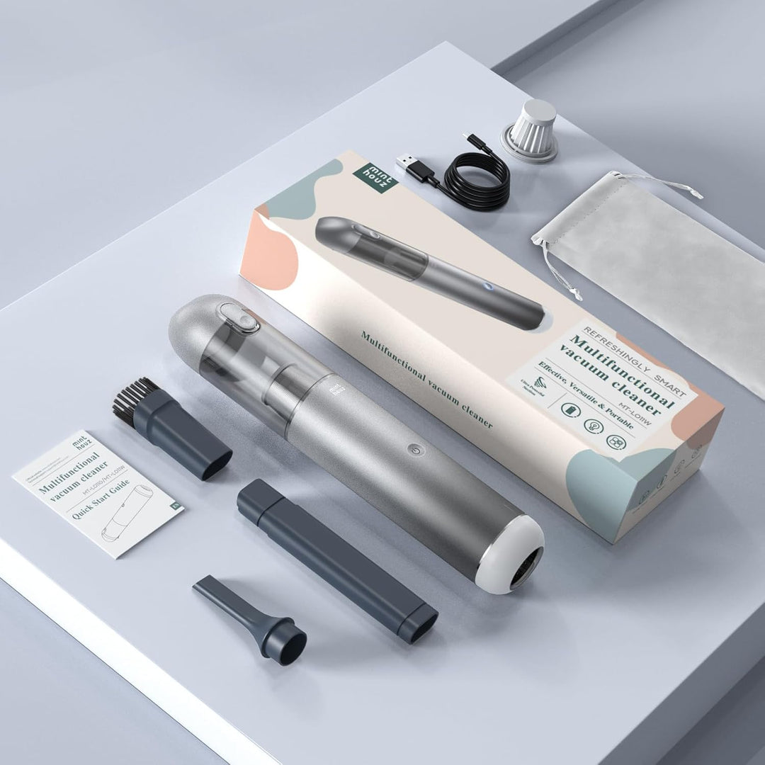 Minthouz Handstaubsauger Auto Staubsauger kabellos 17000Pa, 3-in-1 Autostaubsauger Schnurlos Wiedera