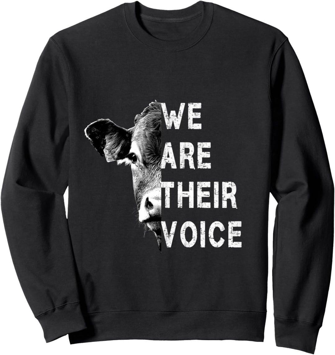 We are their Voice Tierschutz Gegen Tierversuche Schlachten Sweatshirt