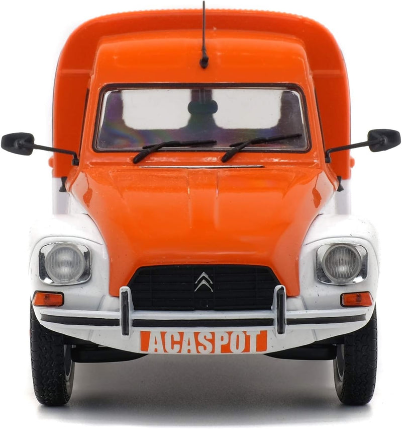 Solido Citroen Acadiane Acaspot, 1984, Modellauto, Massstab 1:18, weiss/orange