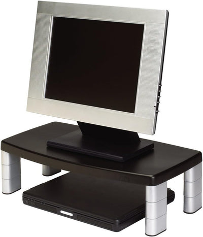 3M Monitorständer MS90B, 30,4 x 38,1 x 15 cm, schwarz, Silber, 1 Monitorständer 20-Inches Wide 1 Stü