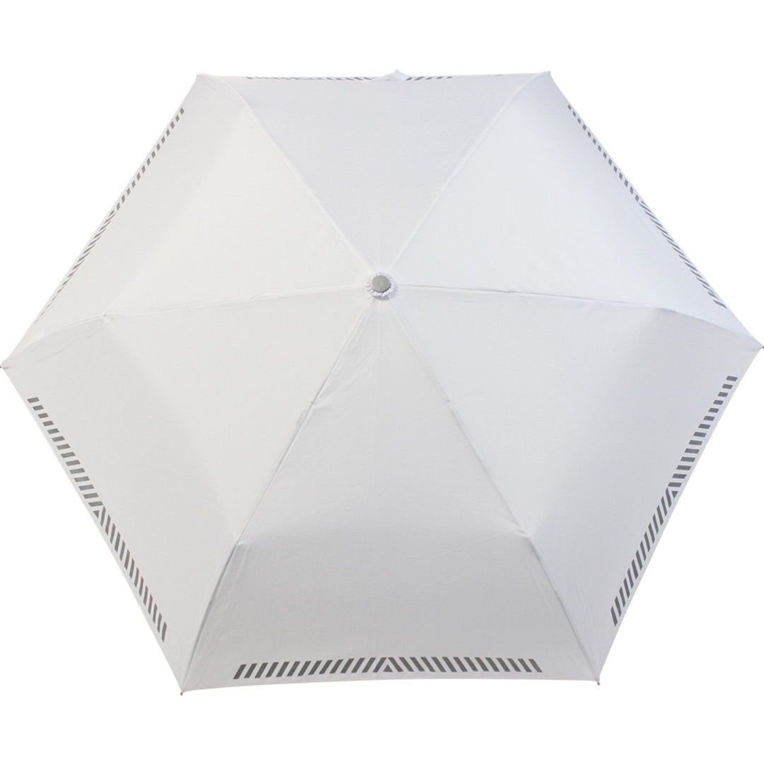 iX-brella Mini Hochzeits-Taschenschirm mit reflektierender Borte Namen und Herzen personalisiert Zwe