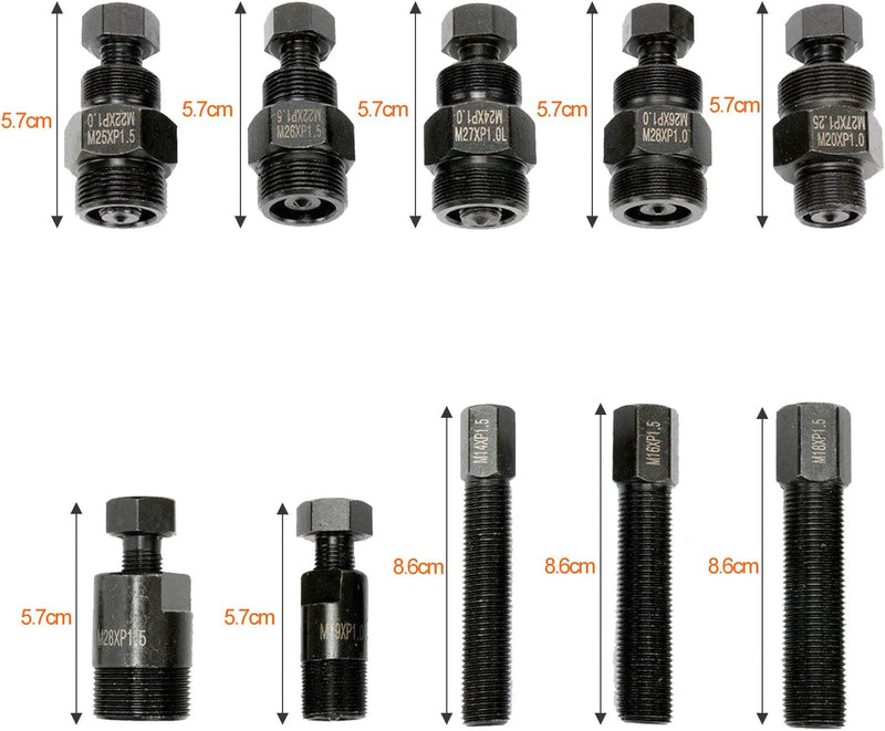 Joparri 10tlg Polradabzieher Polrad Abzieher Satz Set für Roller Motorrad Scooter Werkzeug Polrad