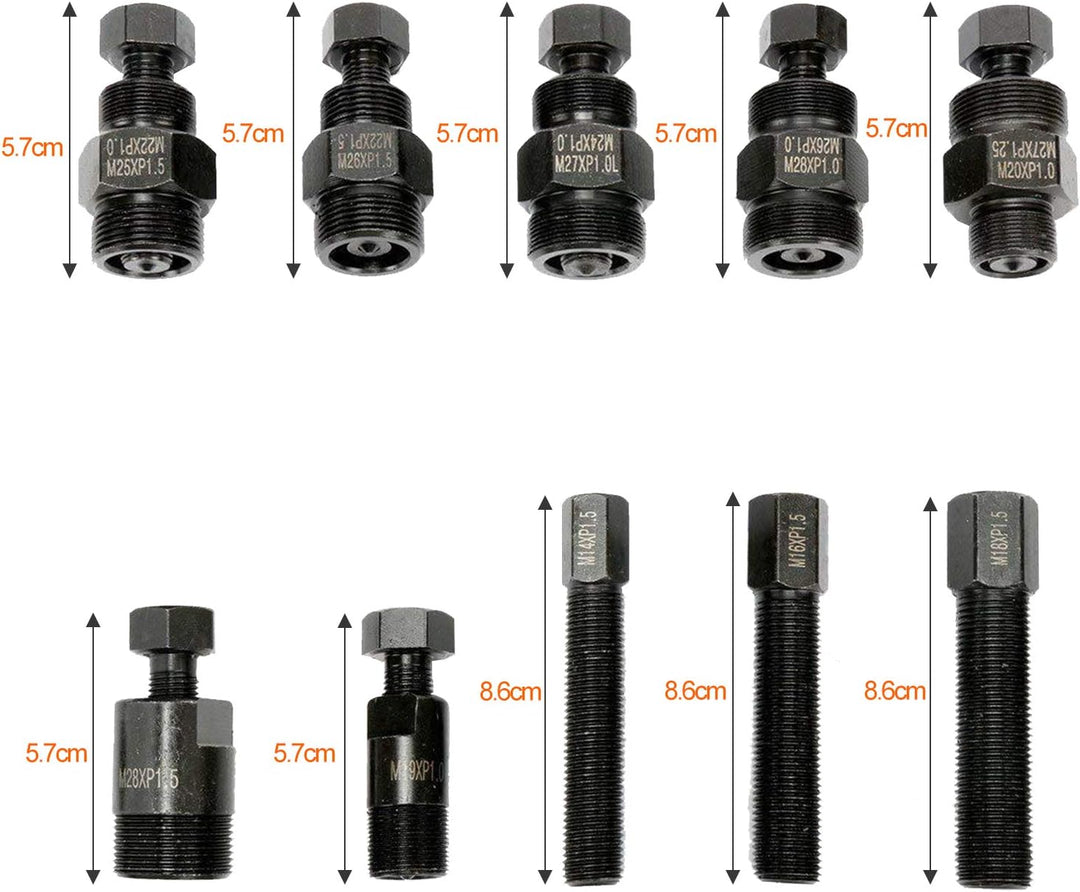 Fiqops 10tlg Polradabzieher Polrad Abzieher Satz Set für Roller Motorrad Scooter