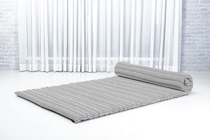 Leewadee Kapok Rollmatte – Handgefertigte Schlaf- & Relax Faltmatte aus Thailand, vielseitig als Gäs