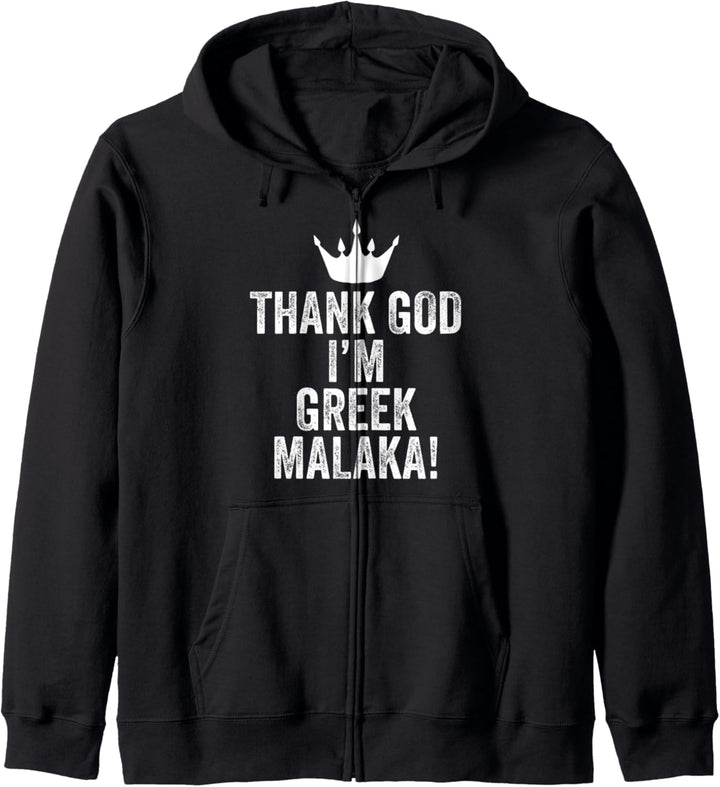 Grieche Malaka Griechenland Lustig Geschenk Kapuzenjacke
