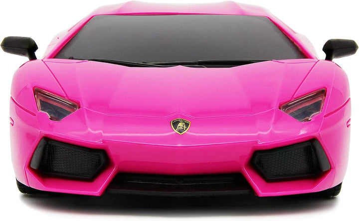 CMJ RC CARS Lamborghini Aventador LP700-4 Rosa Offiziell Lizenziertes ferngesteuertes Auto im Massst