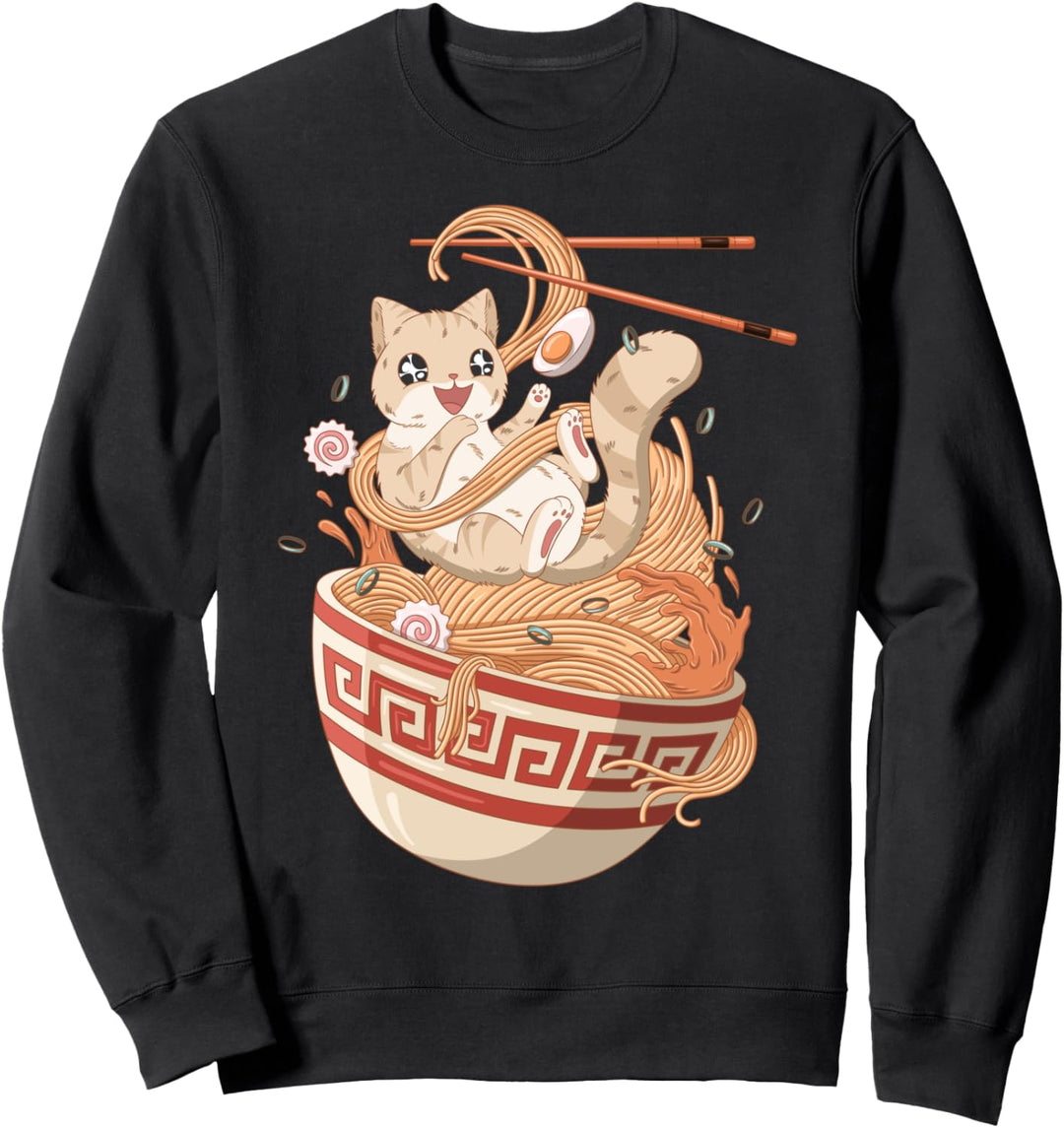 Kawaii Japanese Ramen Katze Japan Neko Anime Sweatshirt