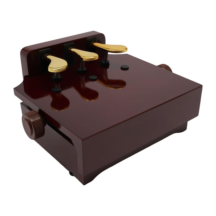 Klavierpedal-Verlängerungsbank Höhenverstellbar 14-21cm Klavier Pedal Extender Bank mit 3 Pedalen fü