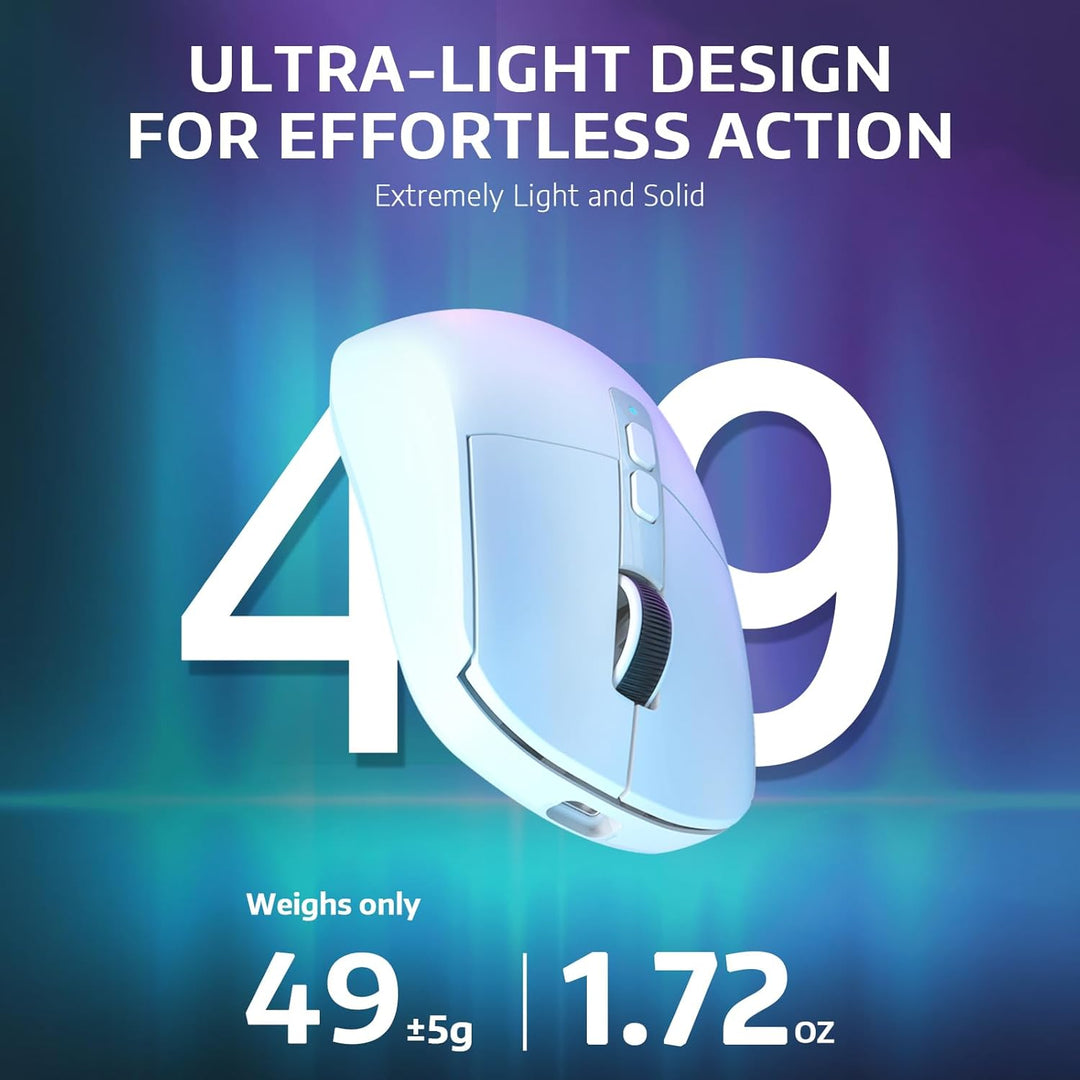 VGN Game Power Attack Shark X6 Superlight Kabellose Gaming-Maus mit RGB Ladestation, 49g Ultraleicht