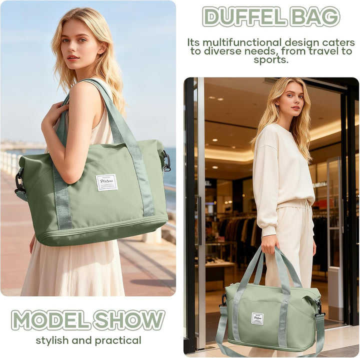 Reisetasche Damen Sporttasche 40x20x25 Ryanair Handgepäck Tasche Weekender Bag Schwimmtasche Wasserd