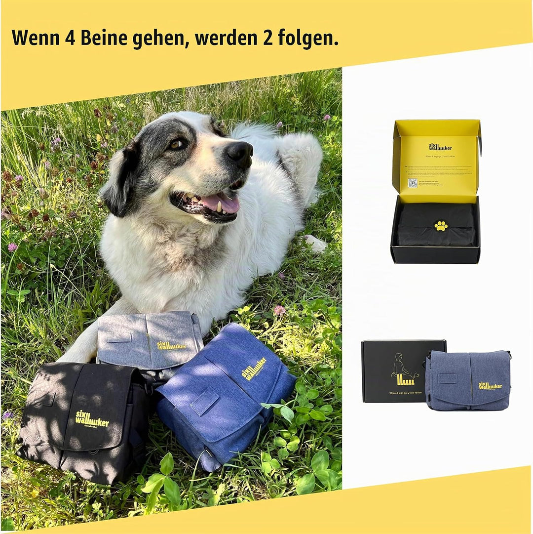Arrivly SixWalker Gassi Tasche Hund Leckerlibeutel für Hunde mit Magnetverschluss, Praktischer Hunde