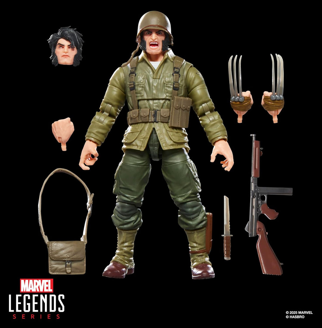 Marvel Legends Series Wolverine (WWII Logan) X-Men Comics Action-Figur, Wolverine