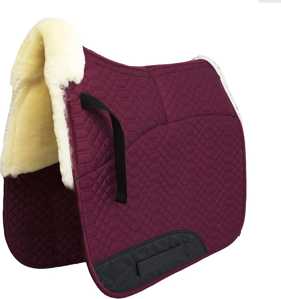Engel Reitsport Lammfell Aufpolster Korrektur Schabracke Half Lined SCHABRA1AP-D-BOR-MED Stoff Borde