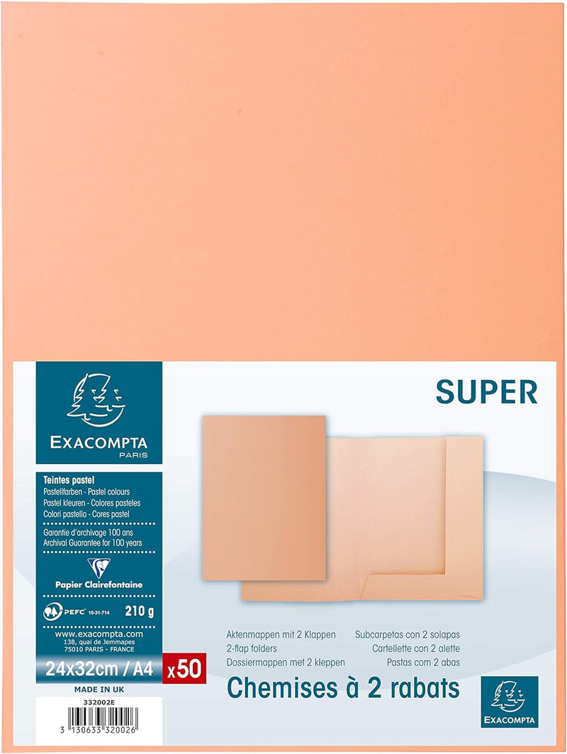 EXACOMPTA 332002E Ordnerrcken-Etiketten SPECIAL rot, rot