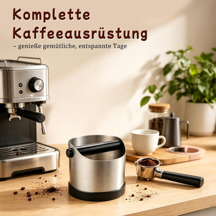 Abklopfbehälter für Siebträger, 700 ml Espresso Abklopfbehälter