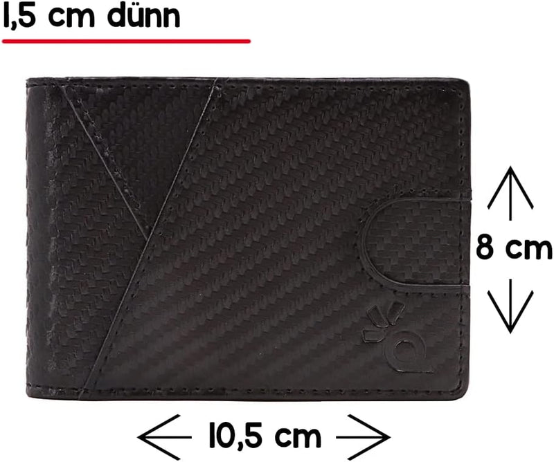 Geldbörse mit Geldklammer Geldbeutel Männer Portemonnaie Wallet Portmonaise Herren Geldtasche klein