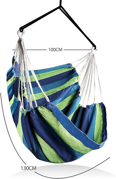Gohytal Hängesessel Outdoor, Hängestuhl Indoor Grosse Hängematte für Kinder & Erwachsene, 100x130cm