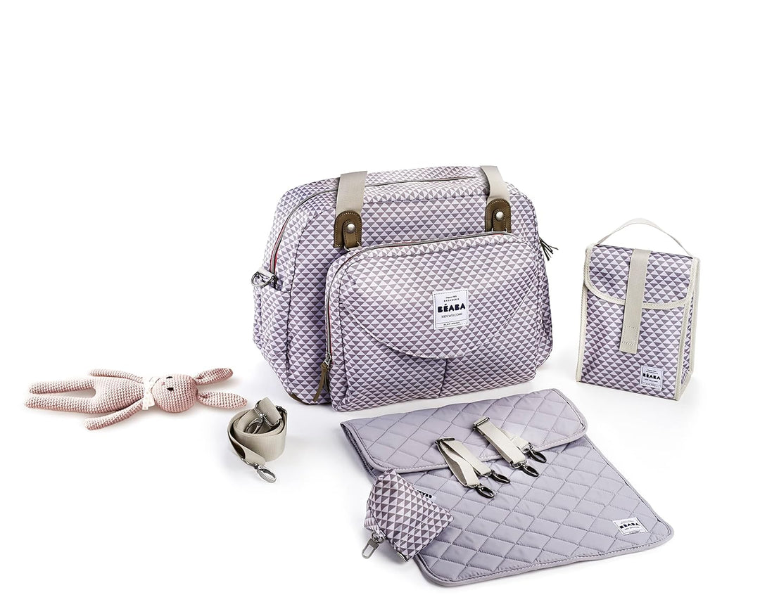 Béaba – Wickeltasche Genève II – Modulierbar, vielfältige Staumöglichkeiten – Vordertasche, Wickelun