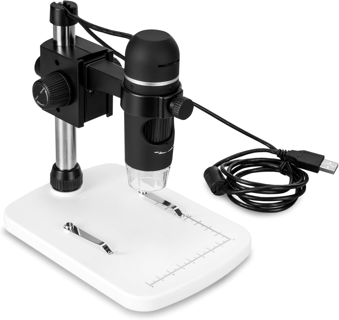 SMART DiProgress HOOKE USB5 5MPX Digitales Mikroskop mit Tisch - Vergrösserung 10X-200X Zoom