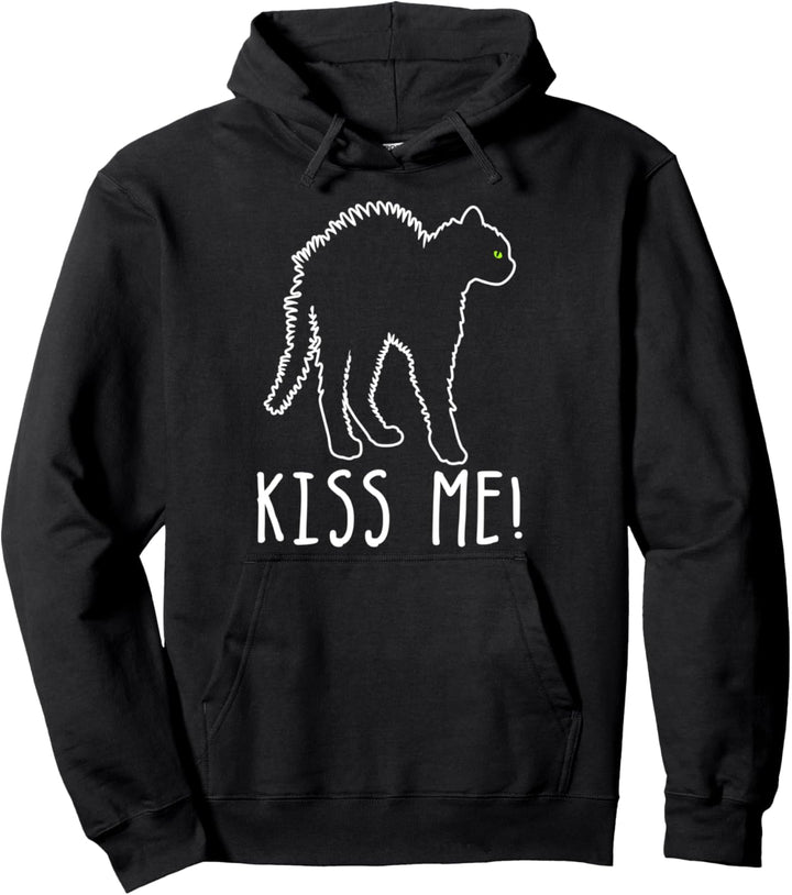 Küsse Mich Mieze Niedliche Katze Kitty Miezekatze Pullover Hoodie