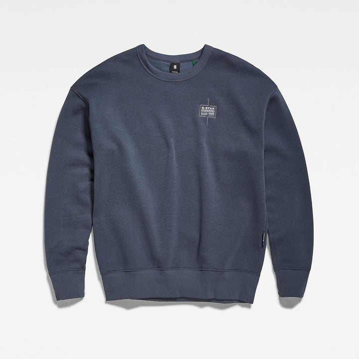 G-STAR RAW Herren Unisex Core Oversized Sweats, Blau (Fantem Blue D21139-c235-863)