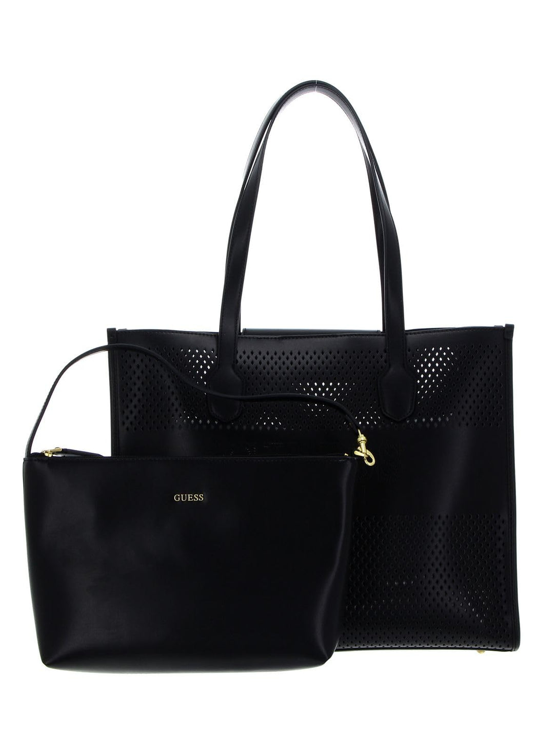 GUESS Katey Shopper Tasche 40 cm Schwarz, Schwarz