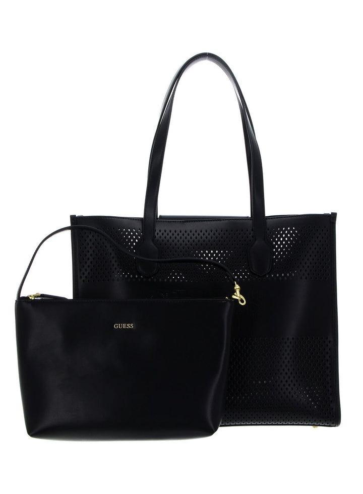 GUESS Katey Shopper Tasche 40 cm Schwarz, Schwarz
