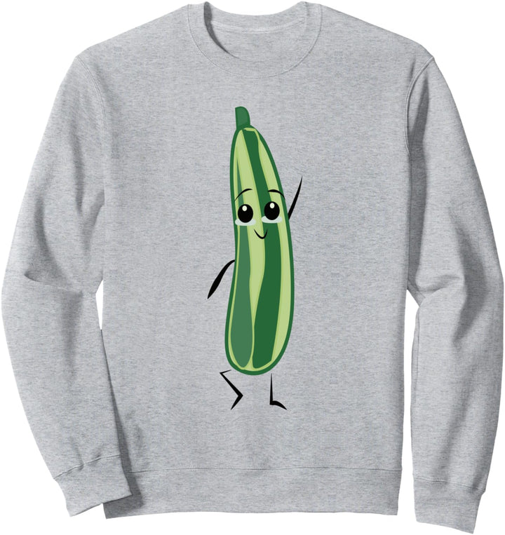 Gurken-Karikatur Sweatshirt