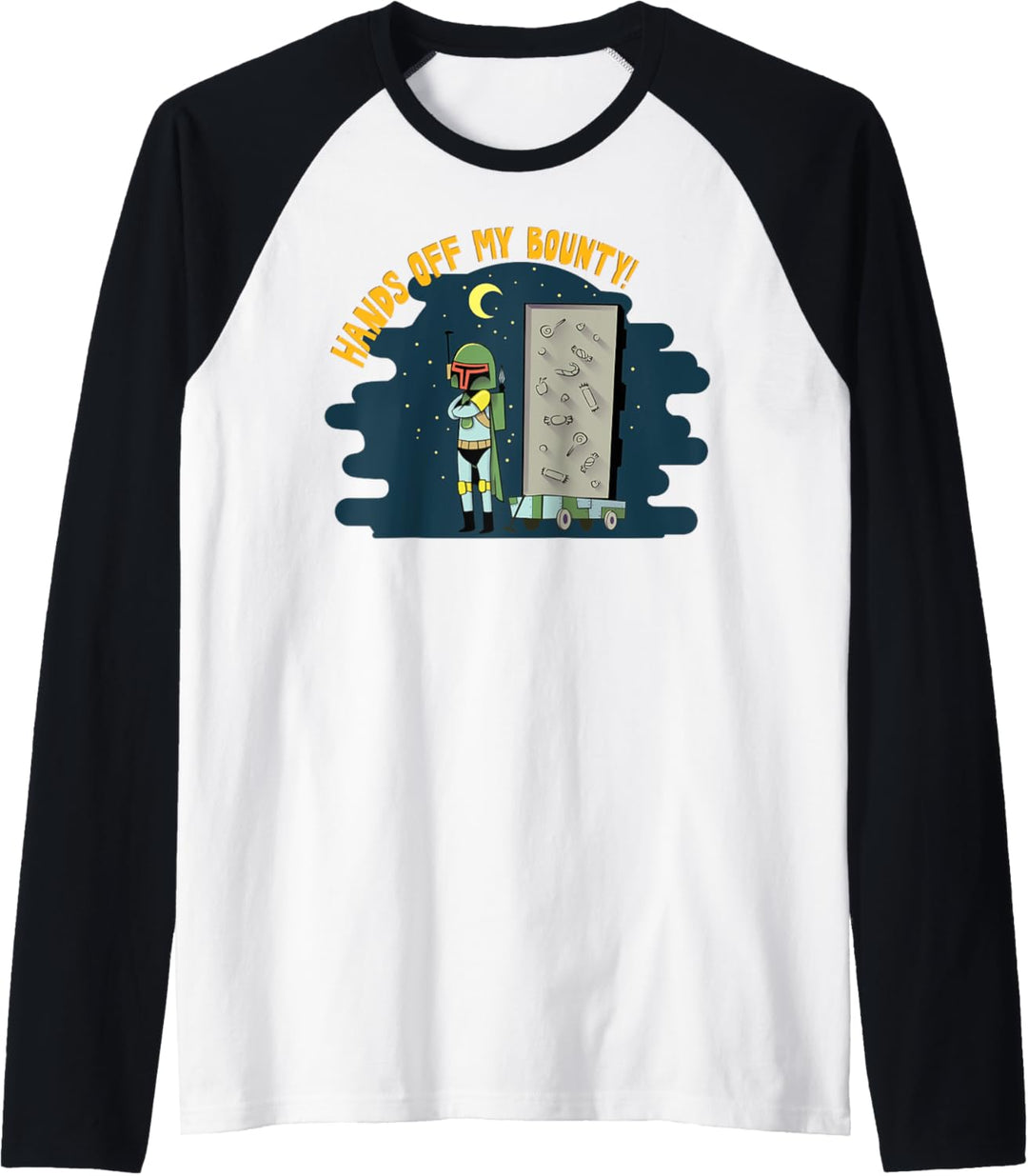 Star Wars Boba Fett Hands Off Halloween Poster Raglan