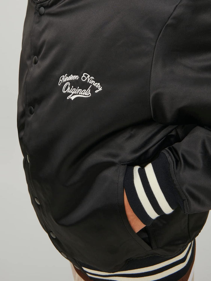 JACK & JONES Herren Jorstudio Bomber Bomberjacke, Schwarz