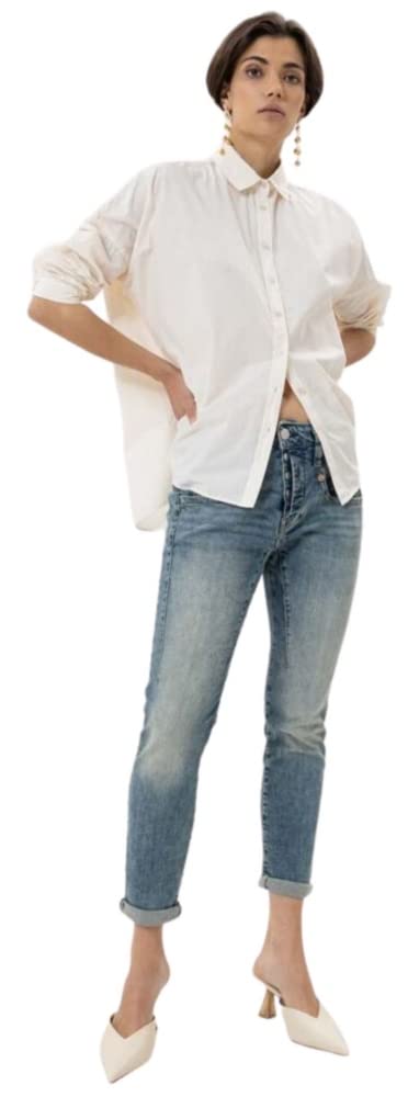Herrlicher, Shyra Cropped Jeans aus Bio-Baumwolle mit hohem Bund, 27