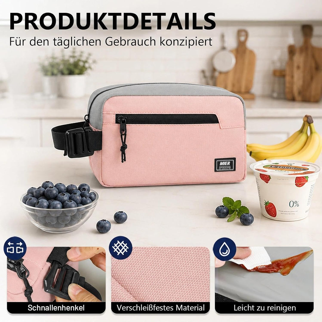 MIER Lunch Tasche Gefrierbare Kühltasche SnackboxKleine gefrierfähige Mini-Kühltasche mit Isolierung