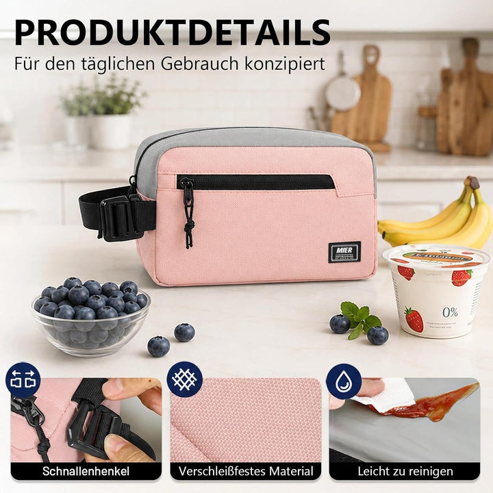 MIER Lunch Tasche Gefrierbare Kühltasche SnackboxKleine gefrierfähige Mini-Kühltasche mit Isolierung