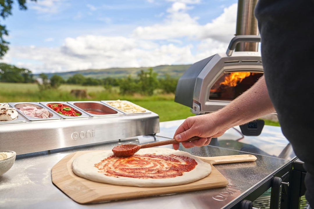 Ooni Modultisch Medium – Outdoor Pizzaofen Tisch (60 x 80 x 90 cm) aus pulverbeschichtetem Karbonsta