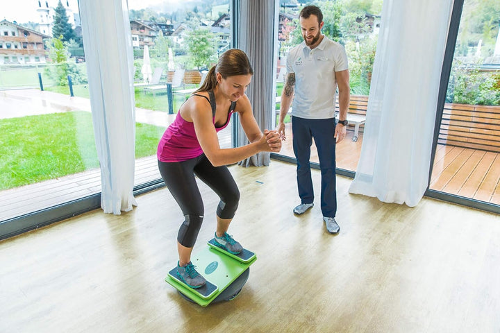 MFT Sport Disc Fitnessgerät, grün/grau, 52 x 51 x 51 cm