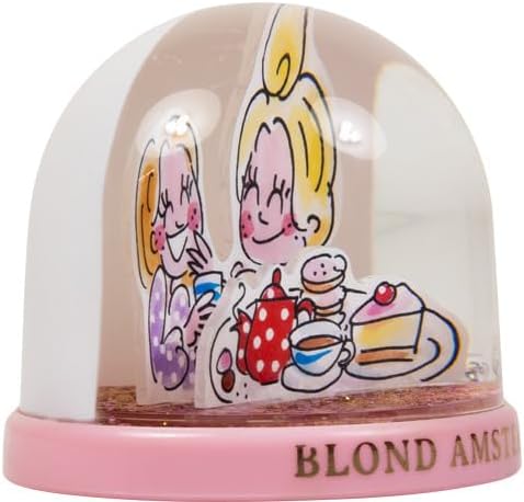 Blond Amsterdam Valentin Schneekugel 9 cm – dekorative Blond-Birthday-Schneekugel im Eben-Quatschen-