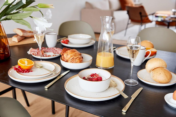 »Baltic« Teller tief, ø: 185 mm, vanilla, 6 Stück 6-teilig Creme, 6-teilig Creme
