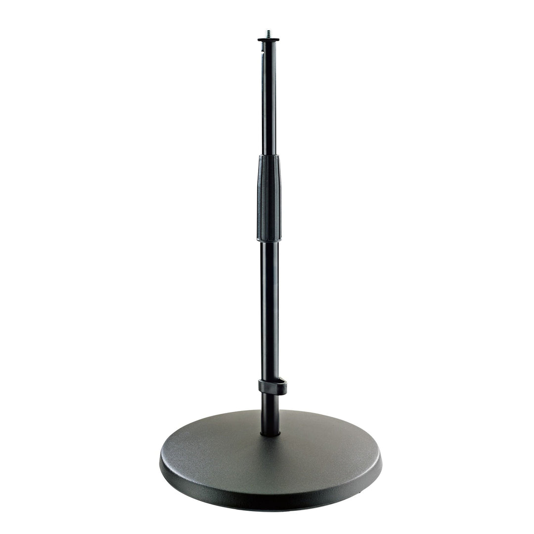 K&M 23323 Mikrofonstativ Schwarz – 35 - 57 cm Höhe – 3/8“ Gewindeanschluss – Ideal für Percussion, S
