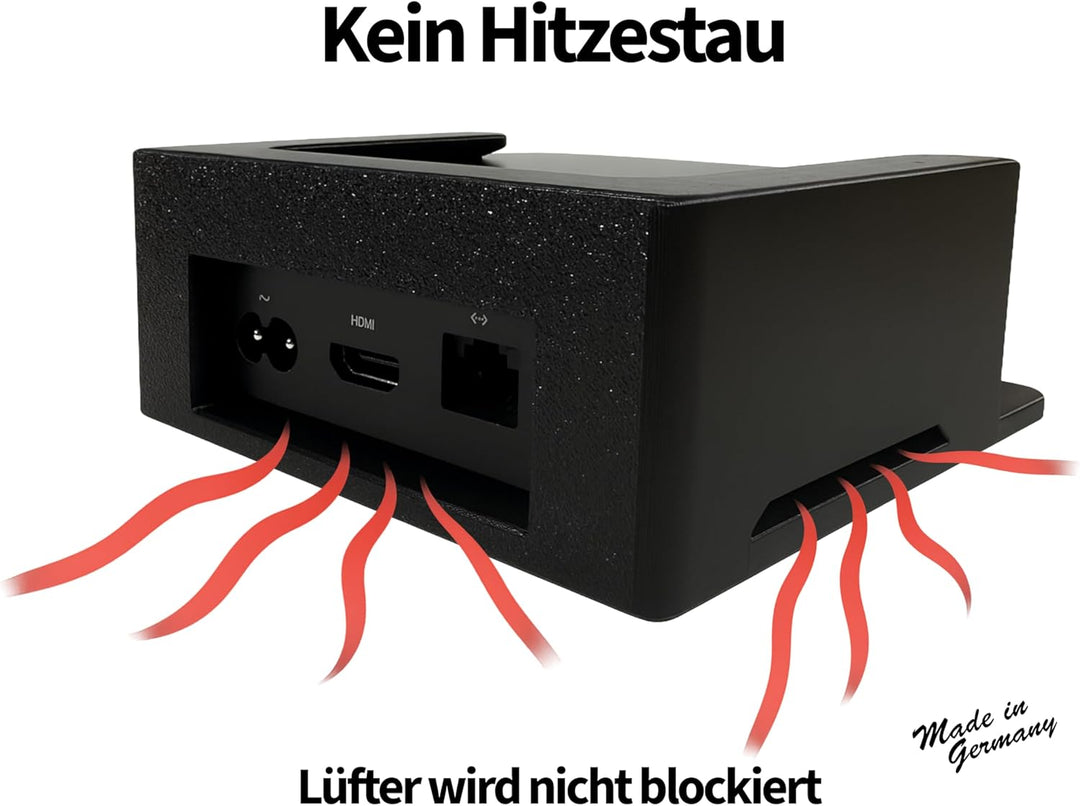 Wandhalterung ohne Bohren – kompatibel mit Apple TV HD & 4K (1./2. Generation) – selbstklebend, sich