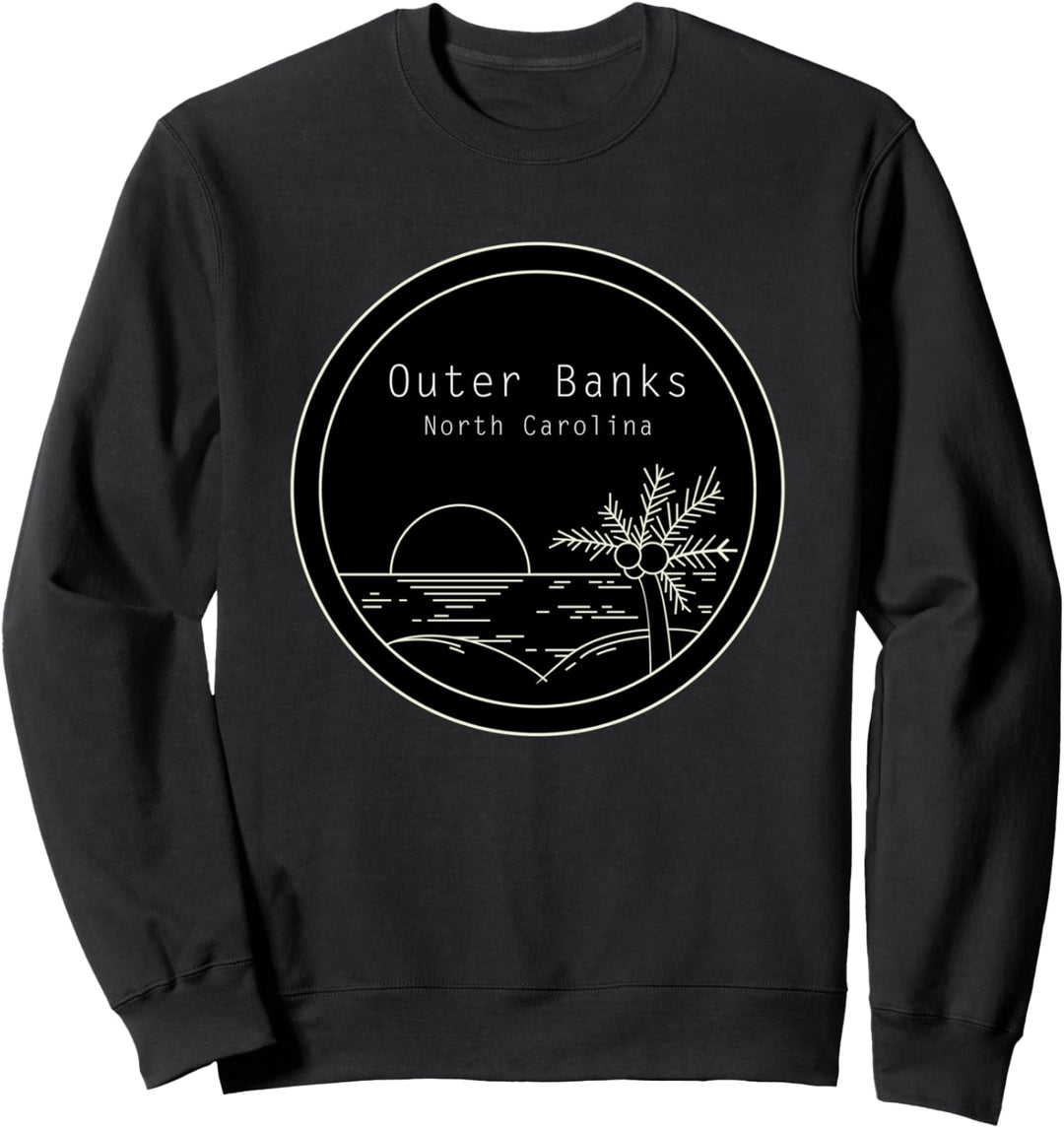 Outer Banks North Carolina Beach USA Souvenir Ferien Urlaub Sweatshirt