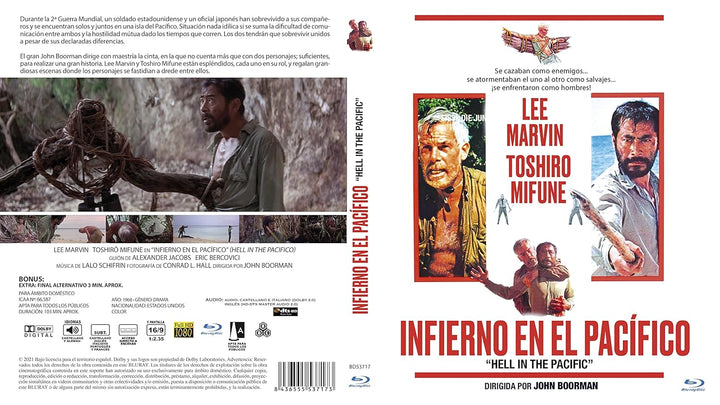 Hell in the Pacific/Infierno en el Pacifico/Duello nel Pacifico 1968 [Blu-ray] EU Import Englisch To