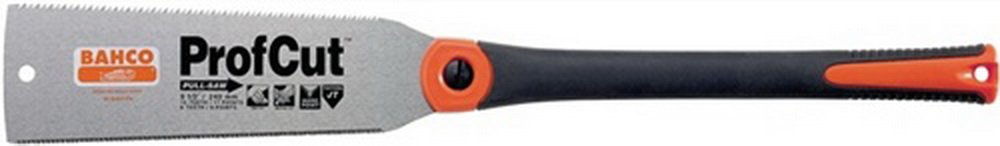 Japan-Zugsäge Doppelverzahnung Blatt-L.240mm 6-8,5/17Z./Zoll m.Ergo-Ku.-GriBahco