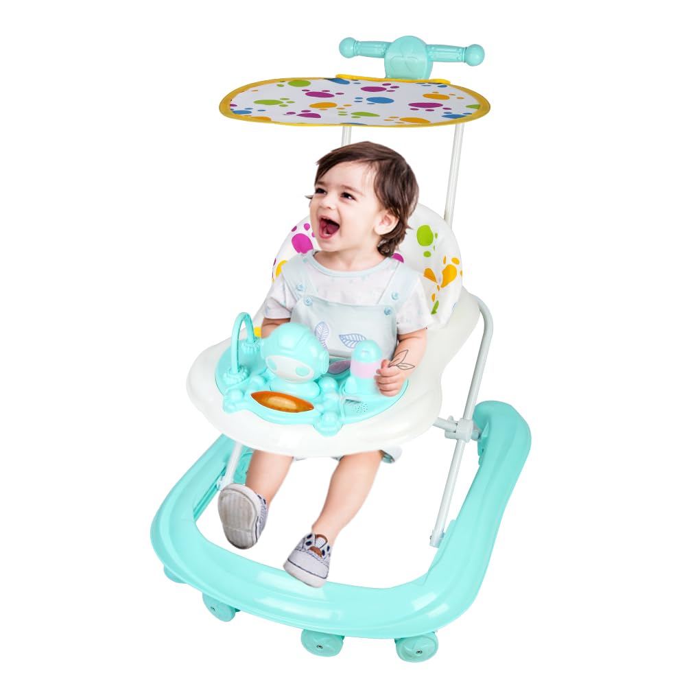 5-in-1 Lauflernhilfe für Babys, mit verstellbaren Höhen, Gehfrei Babywalker ab 6 Monate, bis zu 25 k