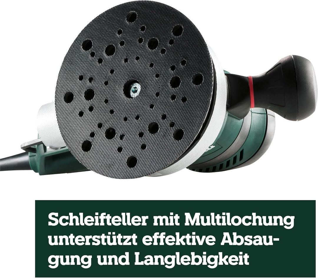 Metabo Exzenterschleifer SXE 450 TurboTec (600129000) Karton, Durchmesser des Stütztellers: 150 mm,