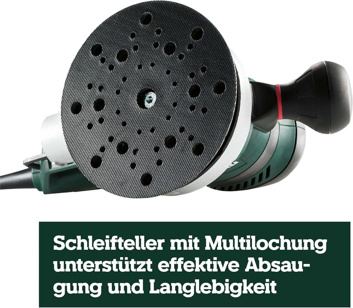 Metabo Exzenterschleifer SXE 450 TurboTec (600129000) Karton, Durchmesser des Stütztellers: 150 mm,