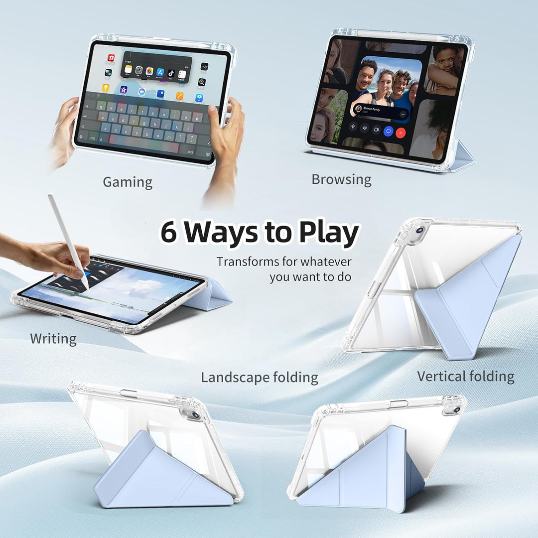 Hülle für iPad 11. Generation (A16) 11 Zoll 2025, iPad 10. Generation 10,9 Zoll 2022 mit Stifthalter