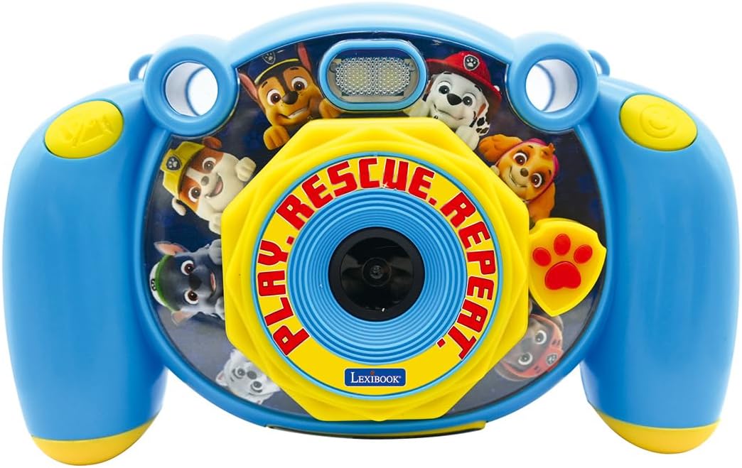Lexibook DJ080PA Paw Patrol-Kinder-Digitalkamera mit Foto-und Videofunktion, Spiele, Blau/Gelb, Paw