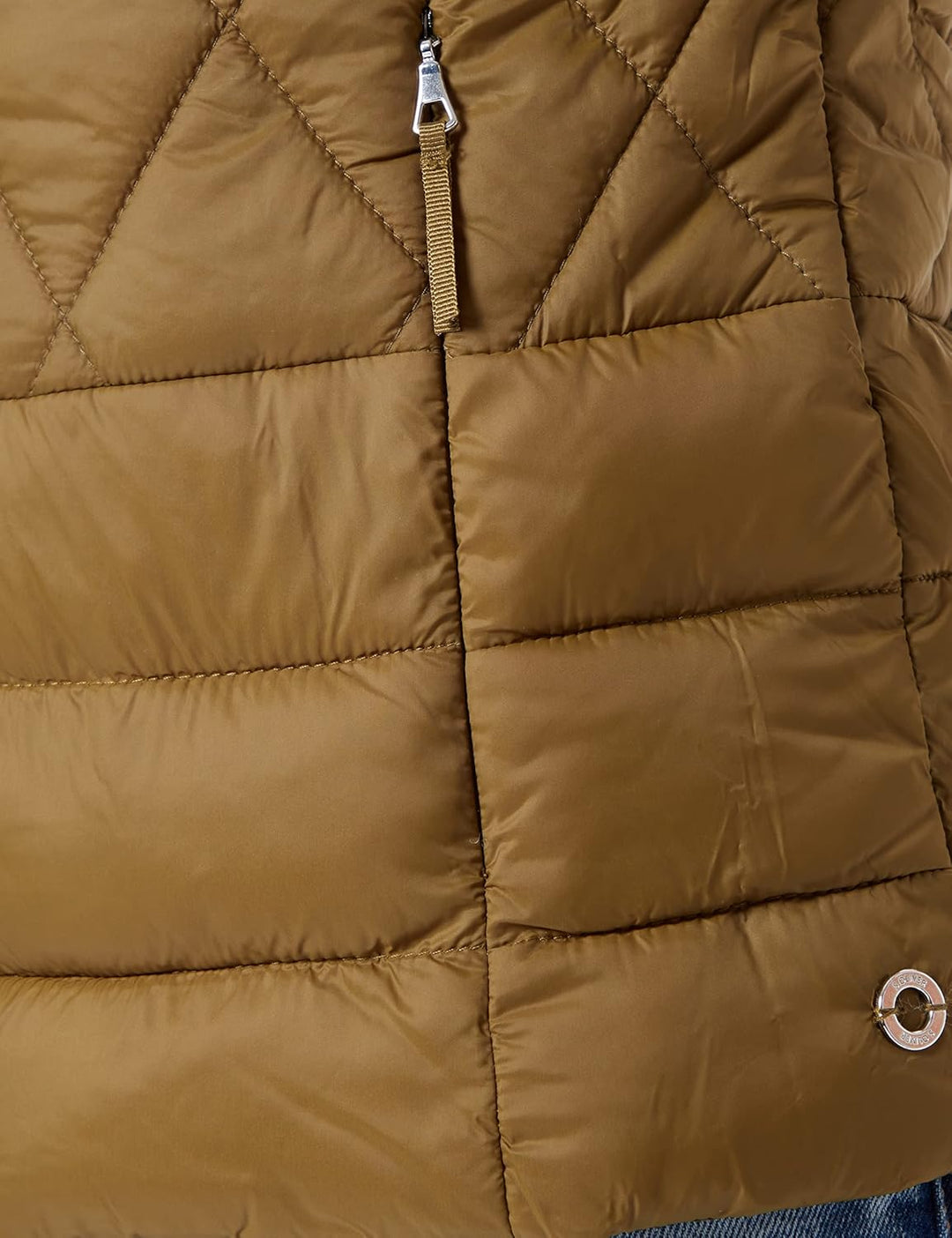 s.Oliver Damen 120.12.208.16.155.2120485 Weste ärmellos 38 Khaki/Oliv, 38 Khaki/Oliv