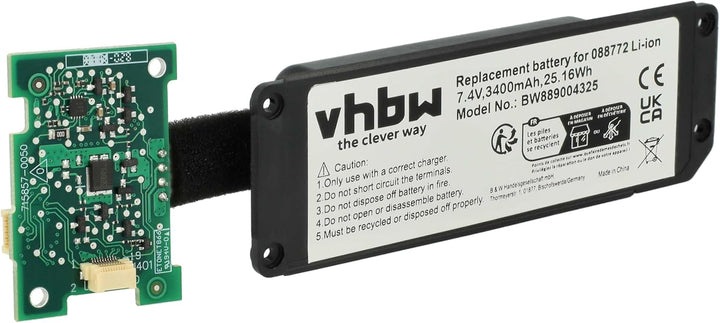 vhbw Akku kompatibel mit Bose SoundLink Mini 2 Lautsprecher Boxen Speaker - Inkl. Leiterplatte (3400